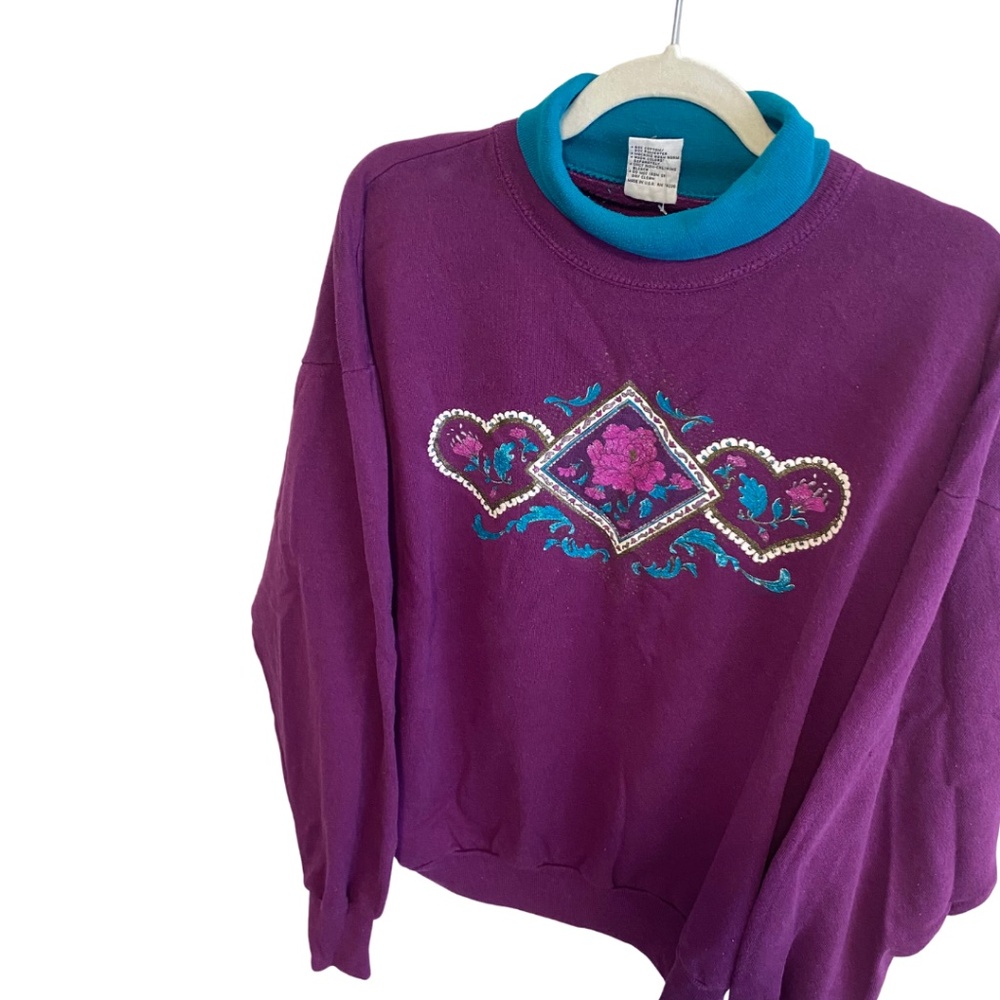 Vintage Floral Grandma Sweater